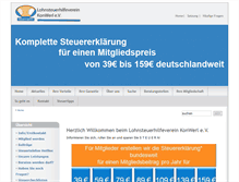 Tablet Screenshot of lohnsteuerhilfeverein-konwerl.de
